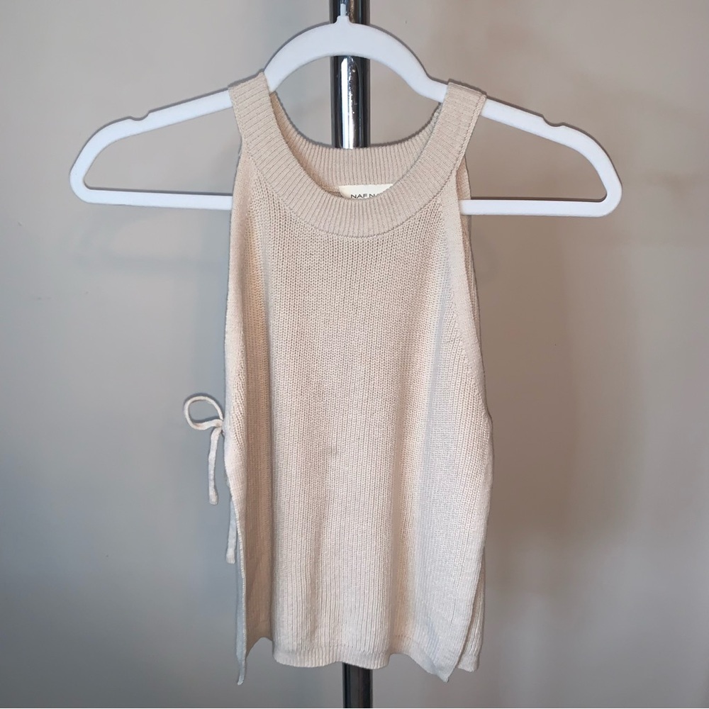 NAF NAF Beige Knit Top